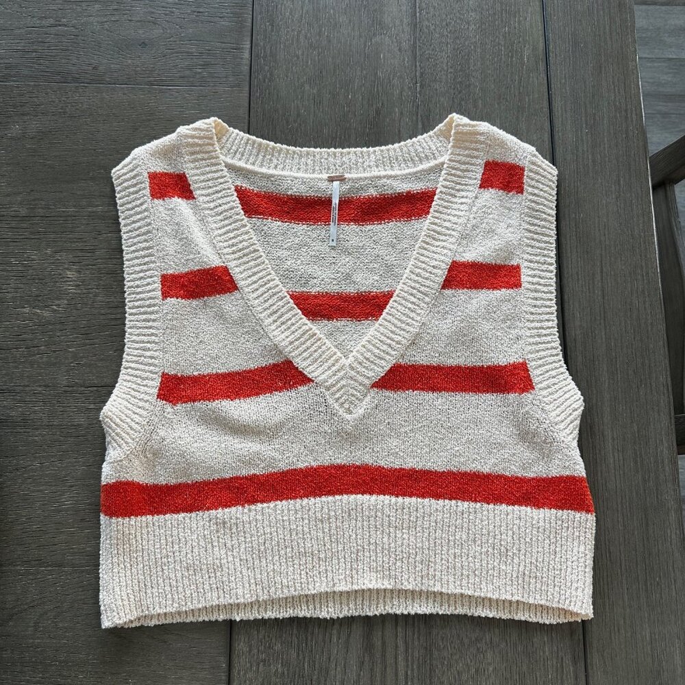 Free People Cropped Sweater Vest
